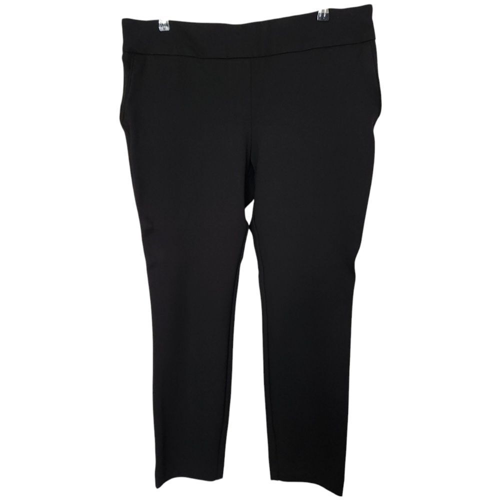 Dalia Women's Black Pull-On Career Business Dress Pants Size XL